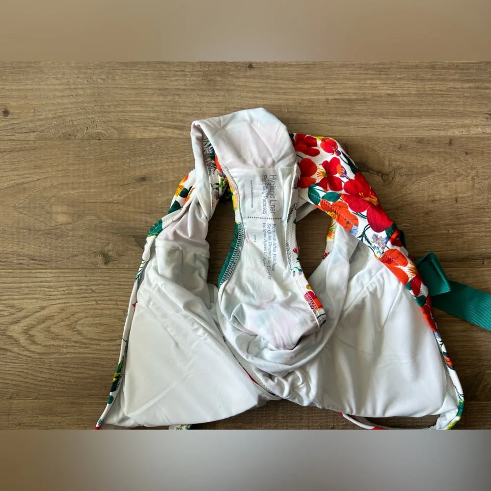J.Crew Floral Swimwear Halter one-piece swimsuit in Ratti Island botanical print - Picture 6 of 9